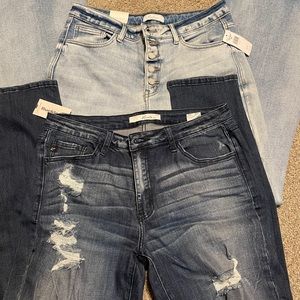 Two pairs of KanKan jeans